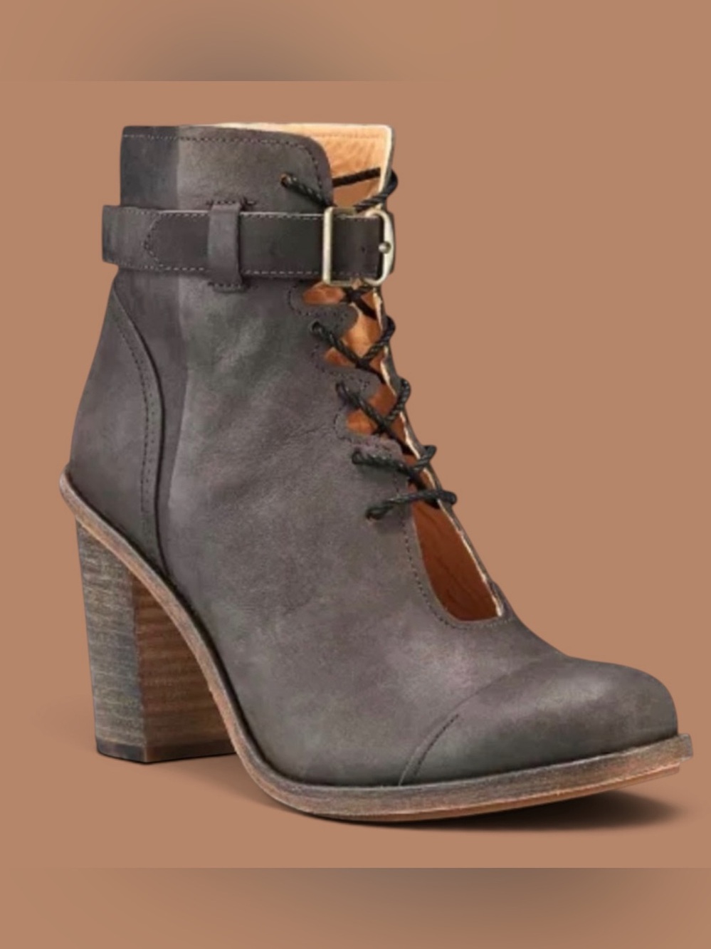 Timberland Marge Ankle Strap Chukka Boots Womens Sz US 8 Leather Witchy Academia